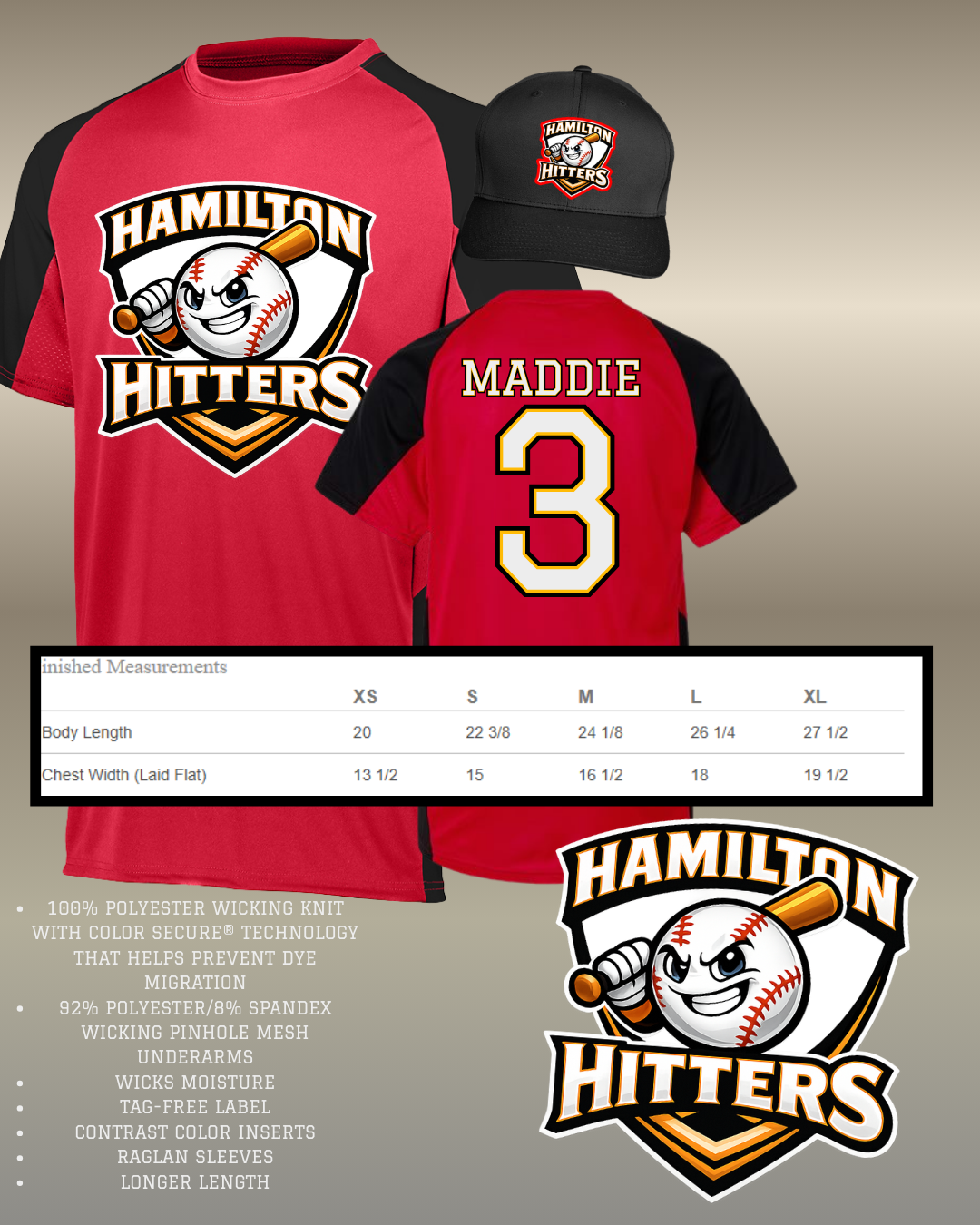 Hamilton Hitters Player Jersey