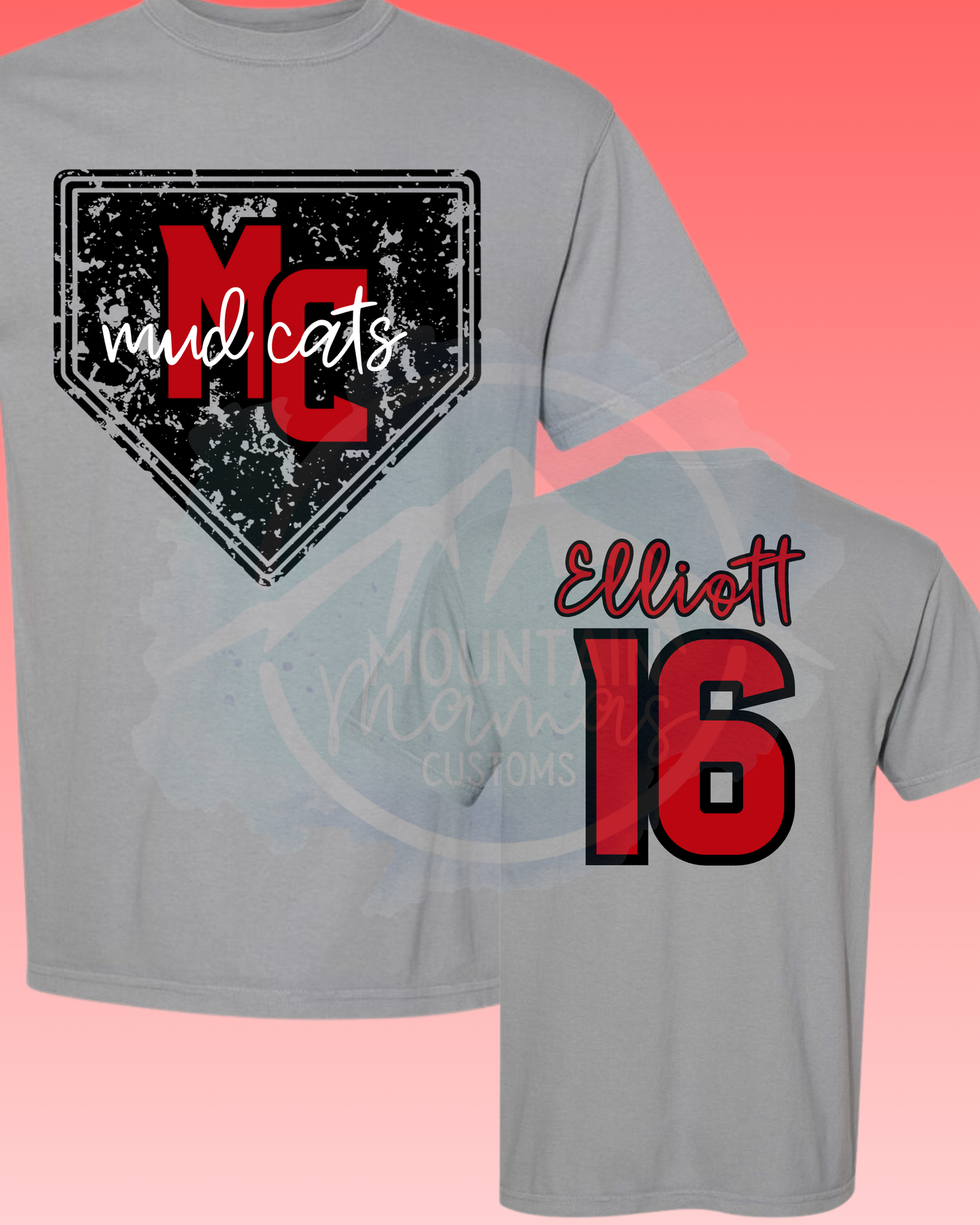 Mud Cats Baseball Distressed