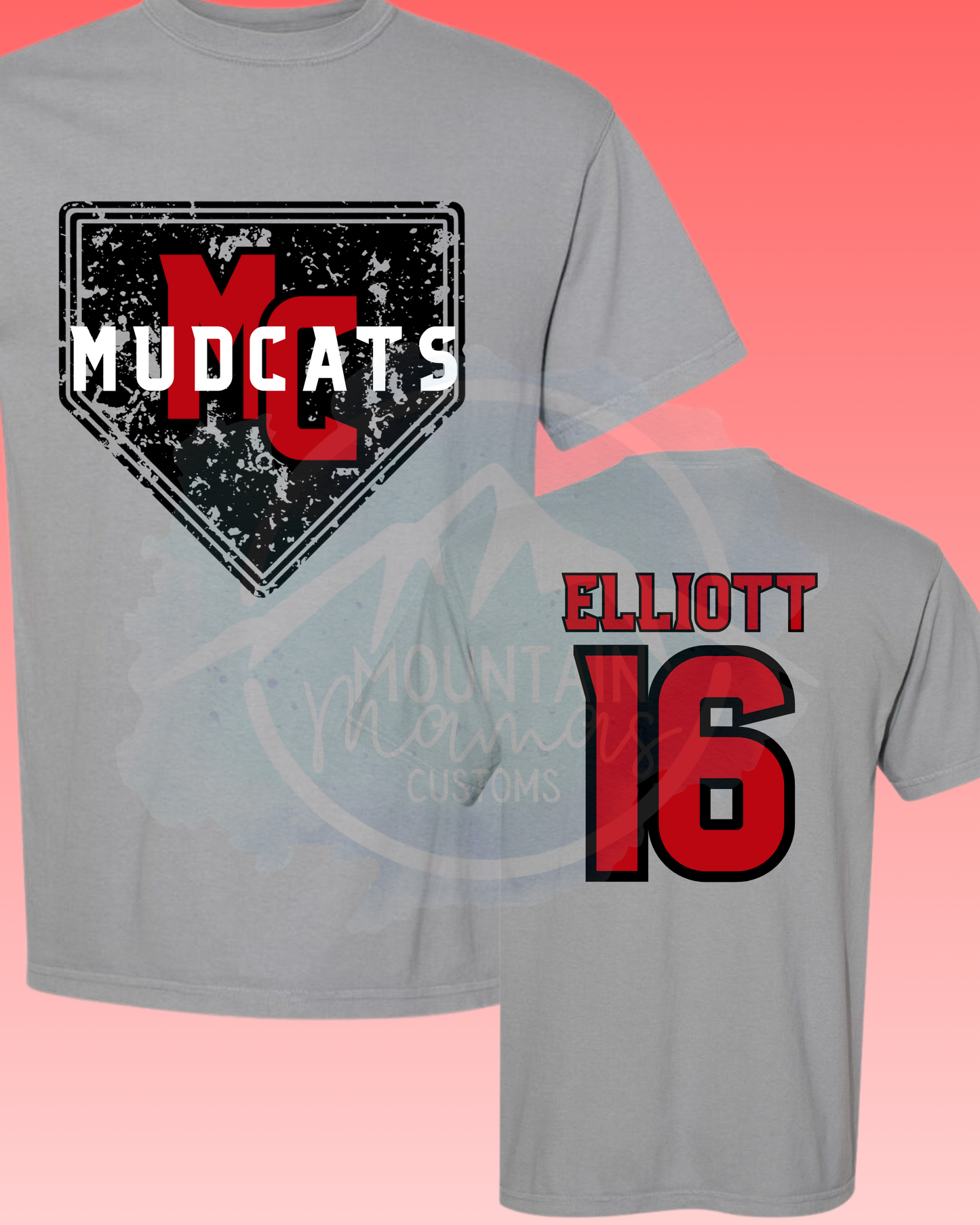 Mud Cats Baseball Distressed