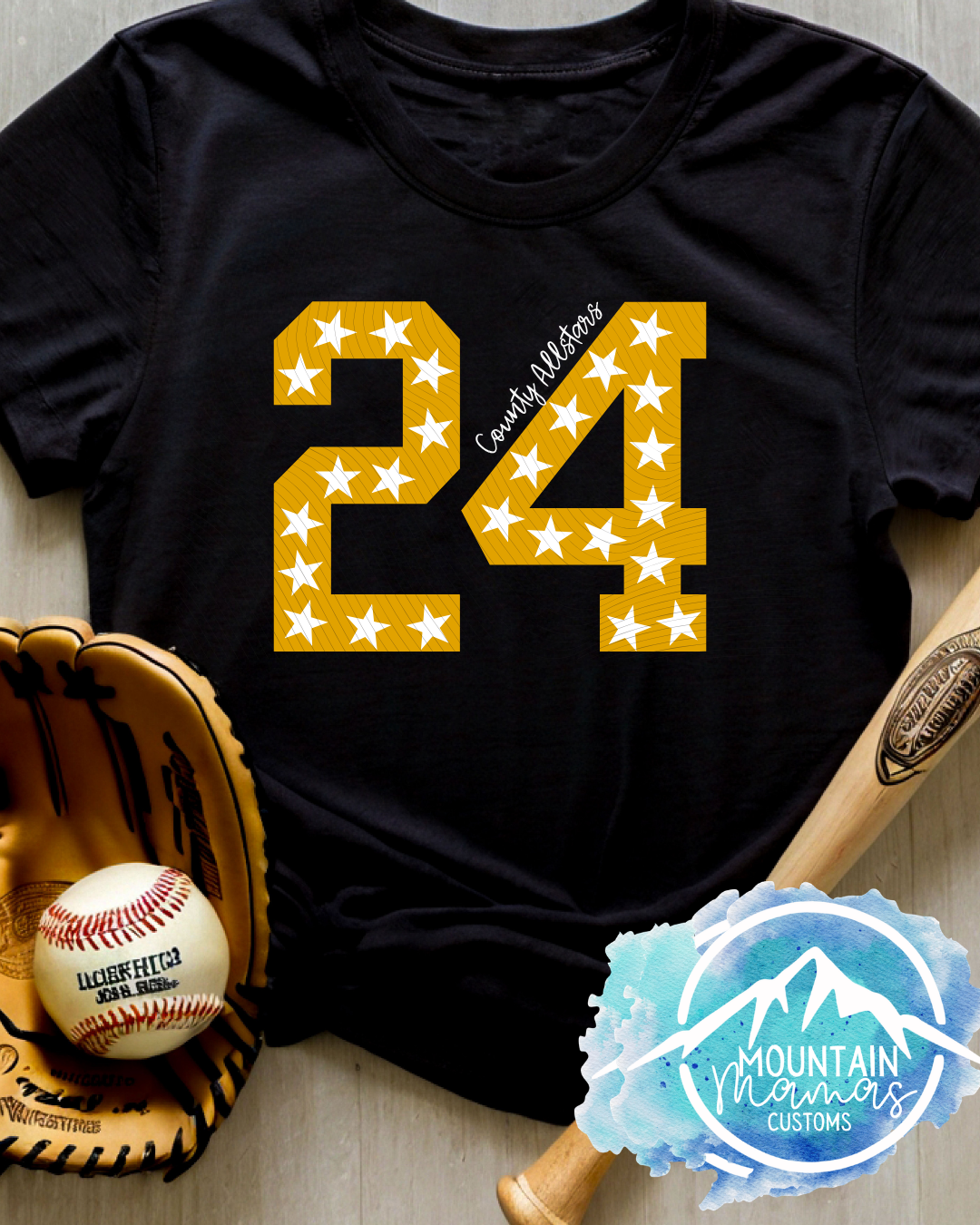 County Allstars Personalized Number