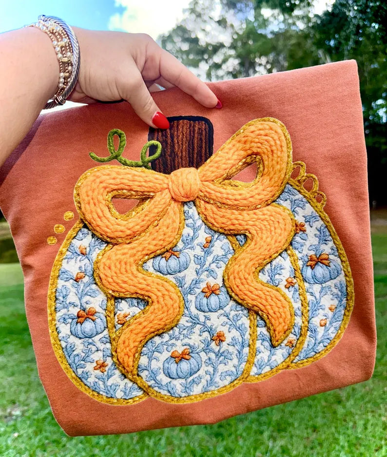 Faux Yarn Pumpkin