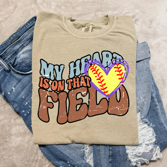 My heart on the field softball