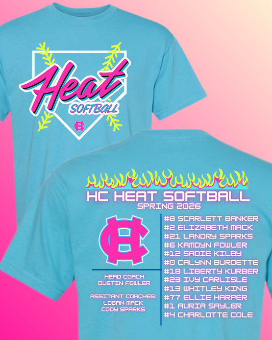 HC Heat Softball Team Shirt