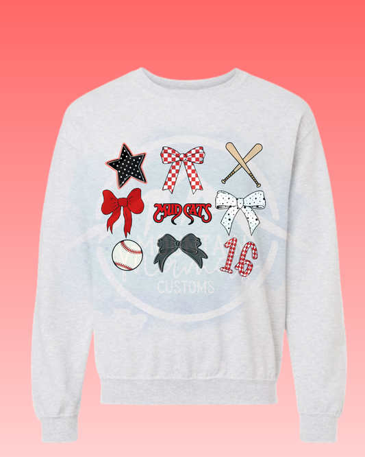 Mud Cats Baseball & Bows