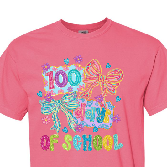 100 days of school bows