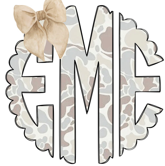 Youth Camo Monogram