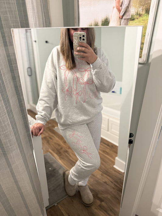 Bow Sweatsuit Set