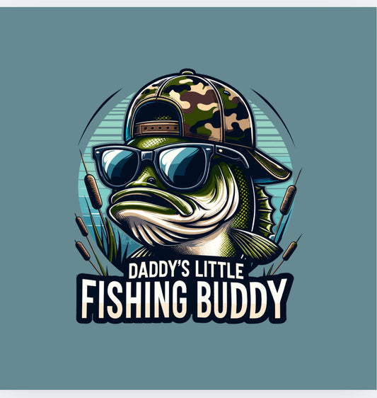 Daddy’s little fishing buddy