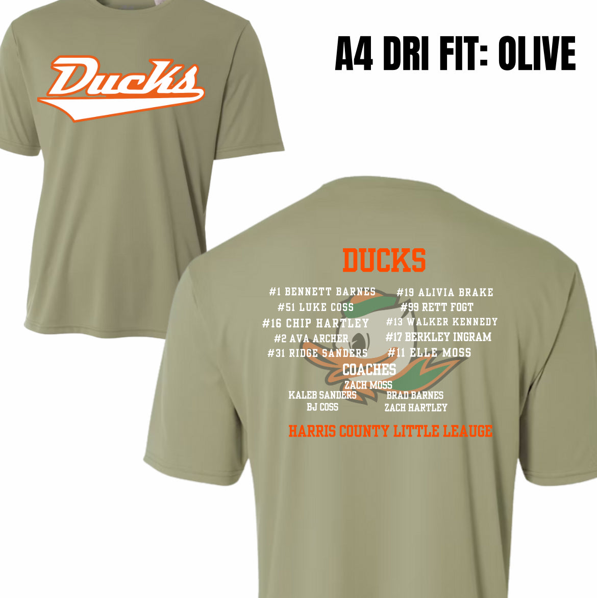 Ducks dri fit adult
