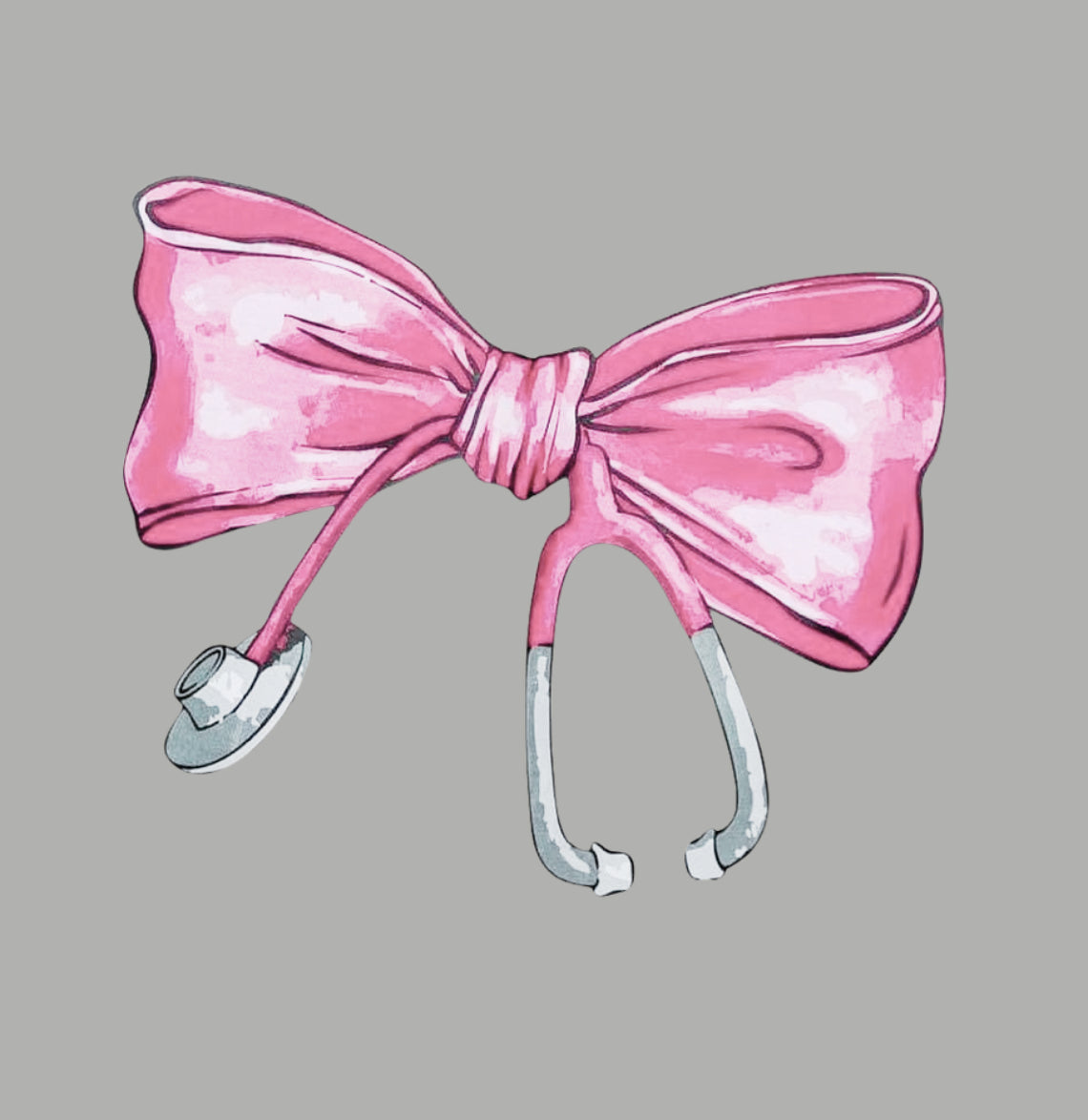 Stethoscope Bow *watercolor*