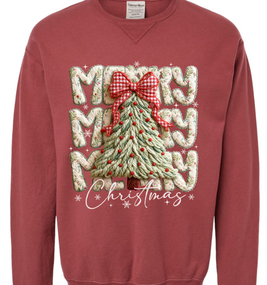 Merry merry merry faux yarn