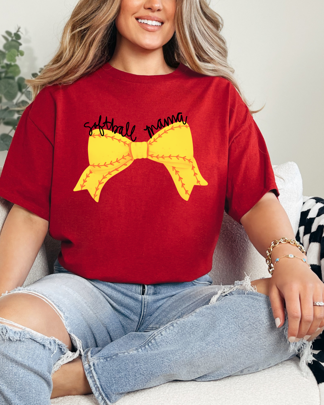 Softball bow mama