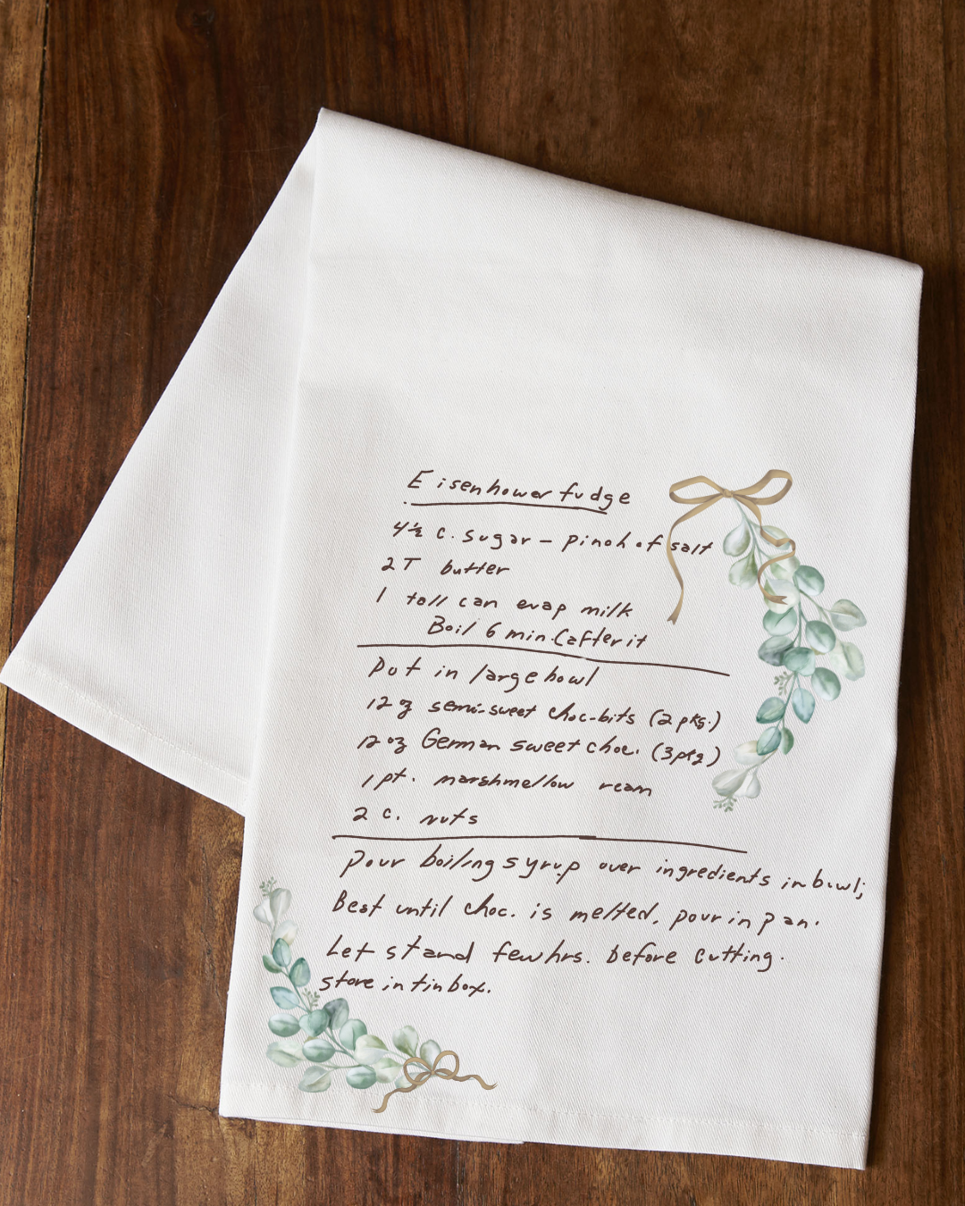 Custom Handwriting Tea Towel